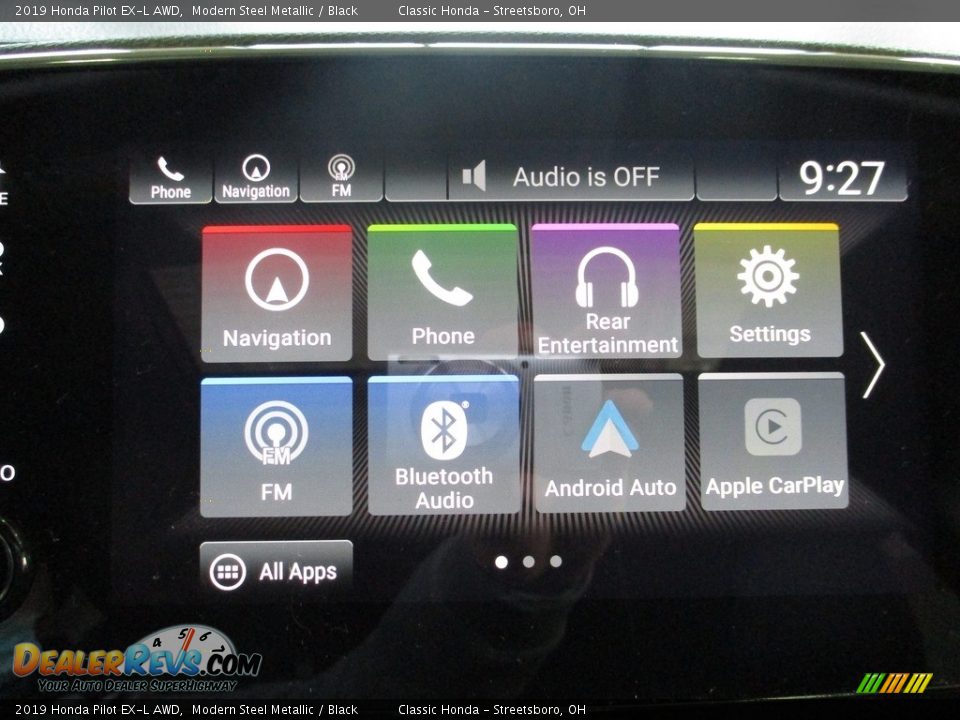 2019 Honda Pilot EX-L AWD Modern Steel Metallic / Black Photo #32