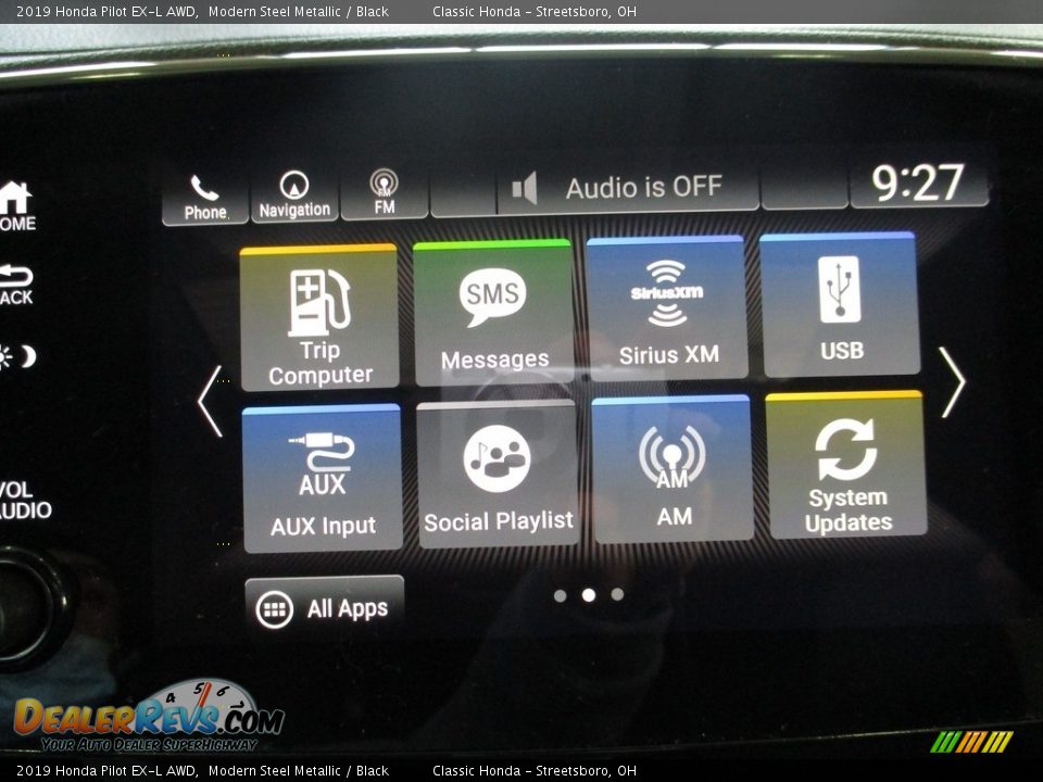 2019 Honda Pilot EX-L AWD Modern Steel Metallic / Black Photo #33