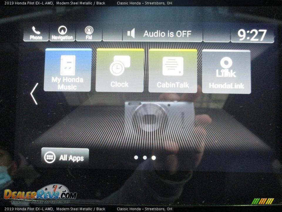 2019 Honda Pilot EX-L AWD Modern Steel Metallic / Black Photo #34