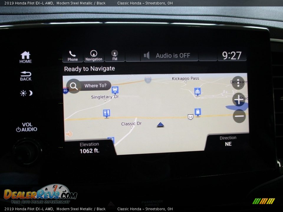 2019 Honda Pilot EX-L AWD Modern Steel Metallic / Black Photo #35