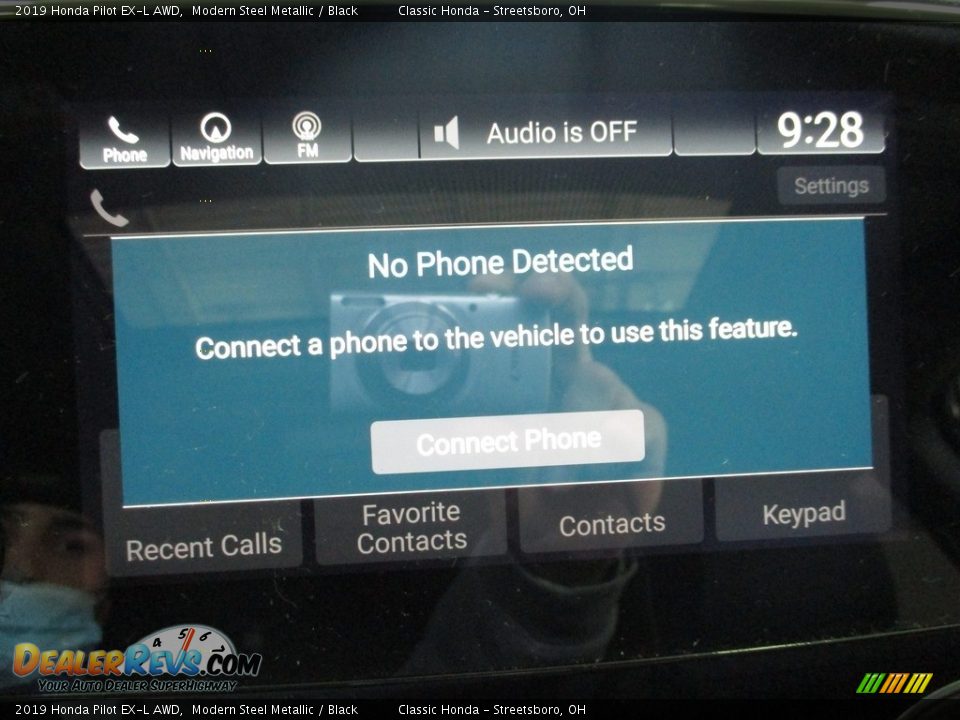 2019 Honda Pilot EX-L AWD Modern Steel Metallic / Black Photo #36