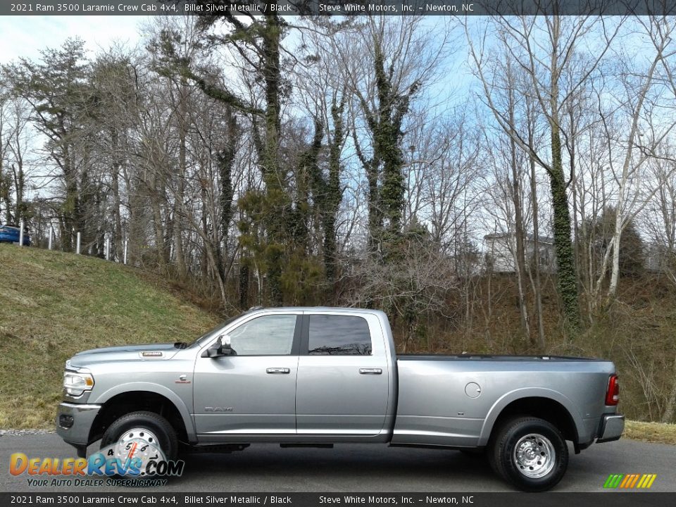 2021 Ram 3500 Laramie Crew Cab 4x4 Billet Silver Metallic / Black Photo #1