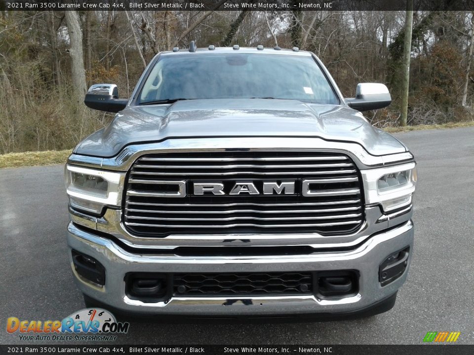 2021 Ram 3500 Laramie Crew Cab 4x4 Billet Silver Metallic / Black Photo #3