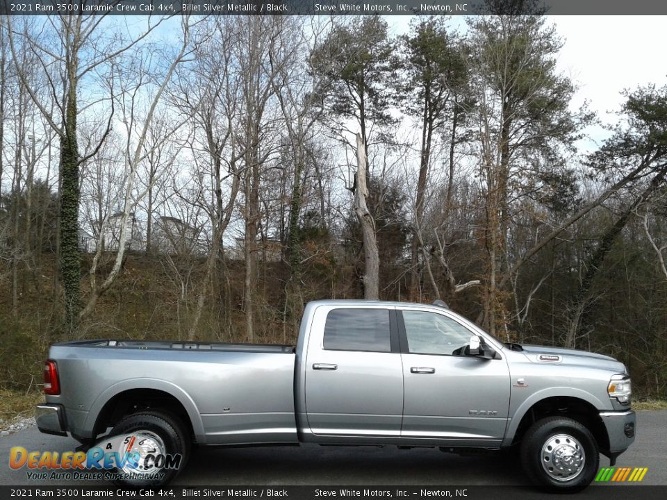 2021 Ram 3500 Laramie Crew Cab 4x4 Billet Silver Metallic / Black Photo #5