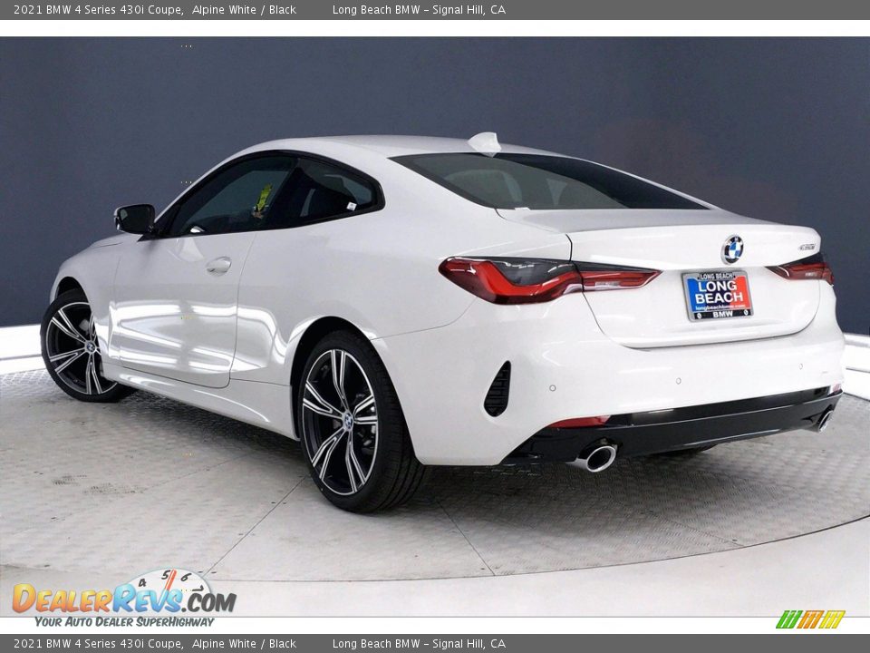 2021 BMW 4 Series 430i Coupe Alpine White / Black Photo #3