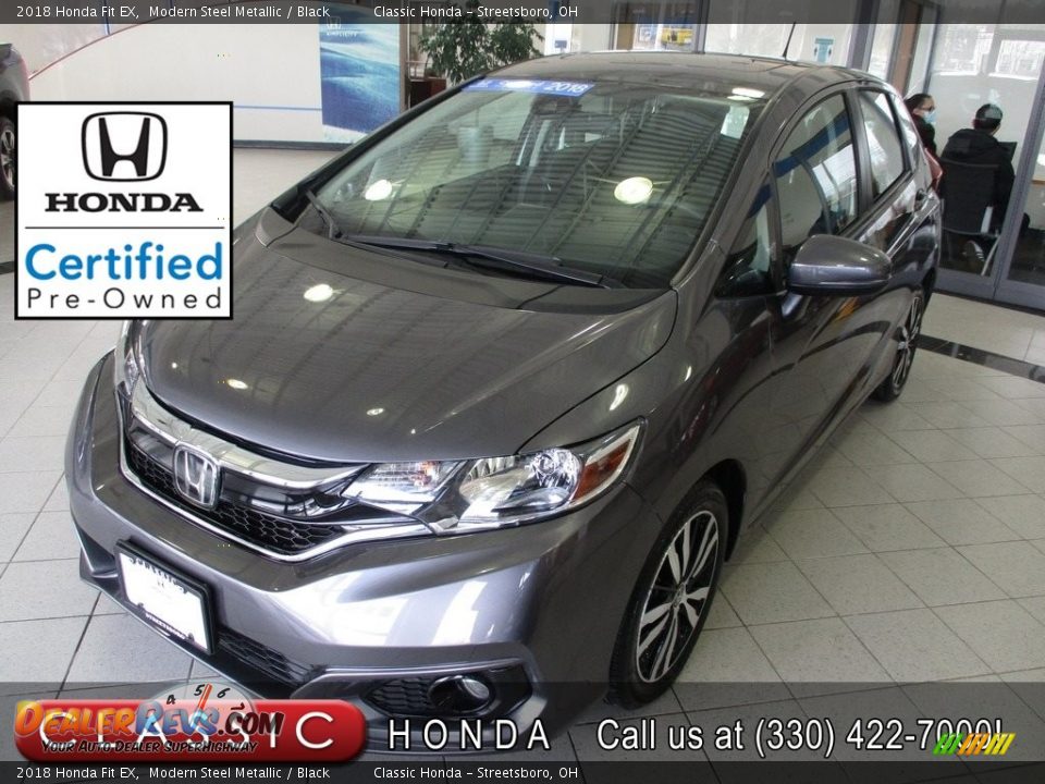 2018 Honda Fit EX Modern Steel Metallic / Black Photo #1