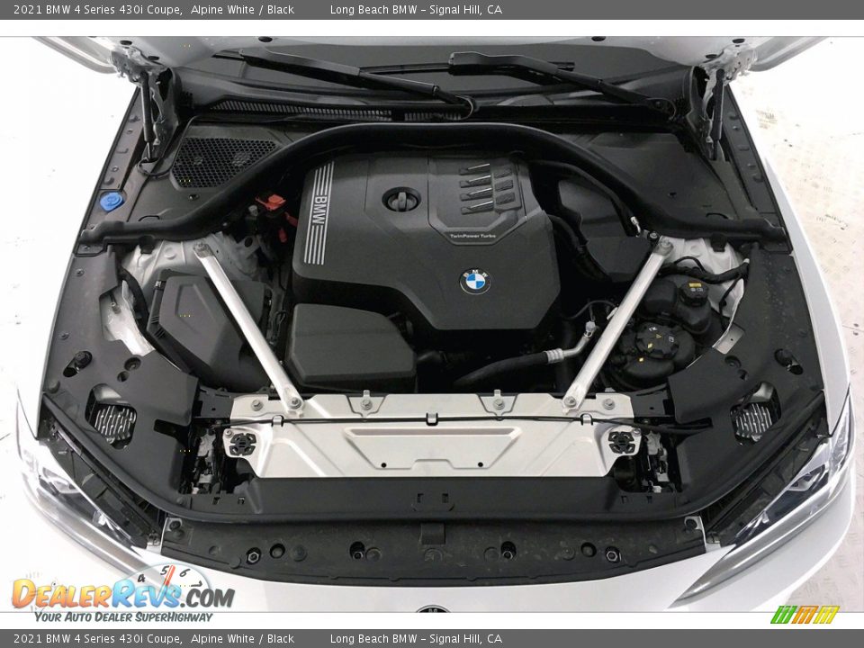2021 BMW 4 Series 430i Coupe Alpine White / Black Photo #10