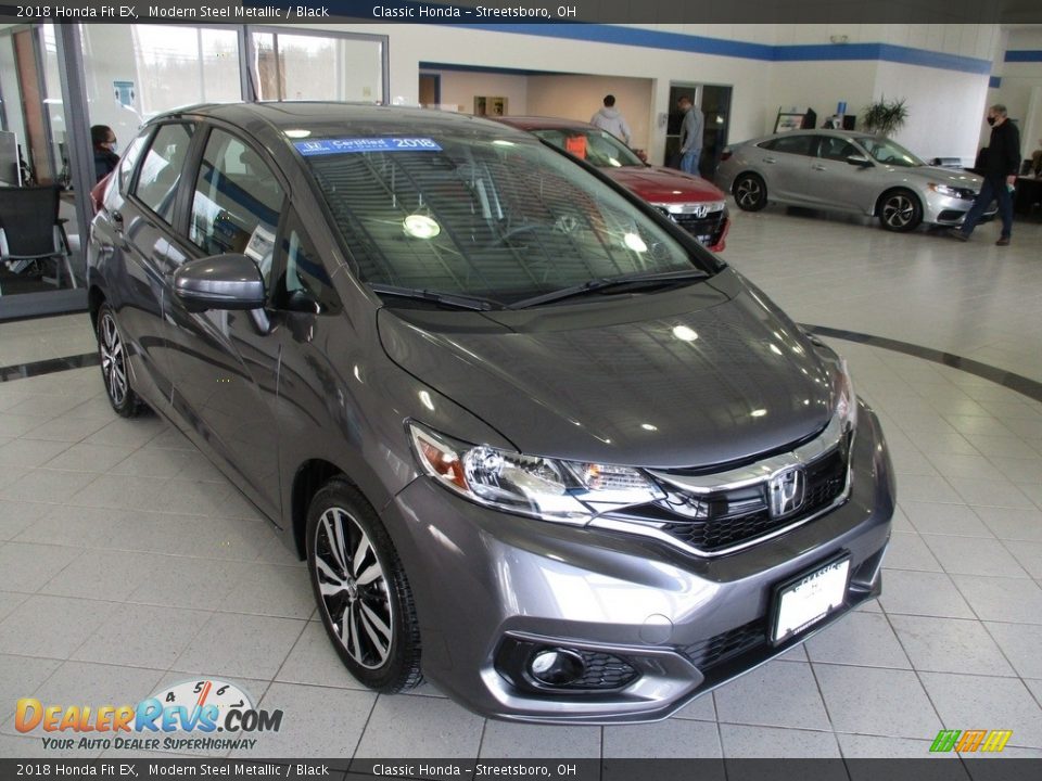 2018 Honda Fit EX Modern Steel Metallic / Black Photo #3