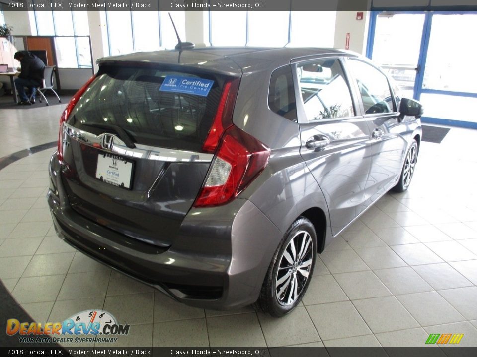 2018 Honda Fit EX Modern Steel Metallic / Black Photo #7