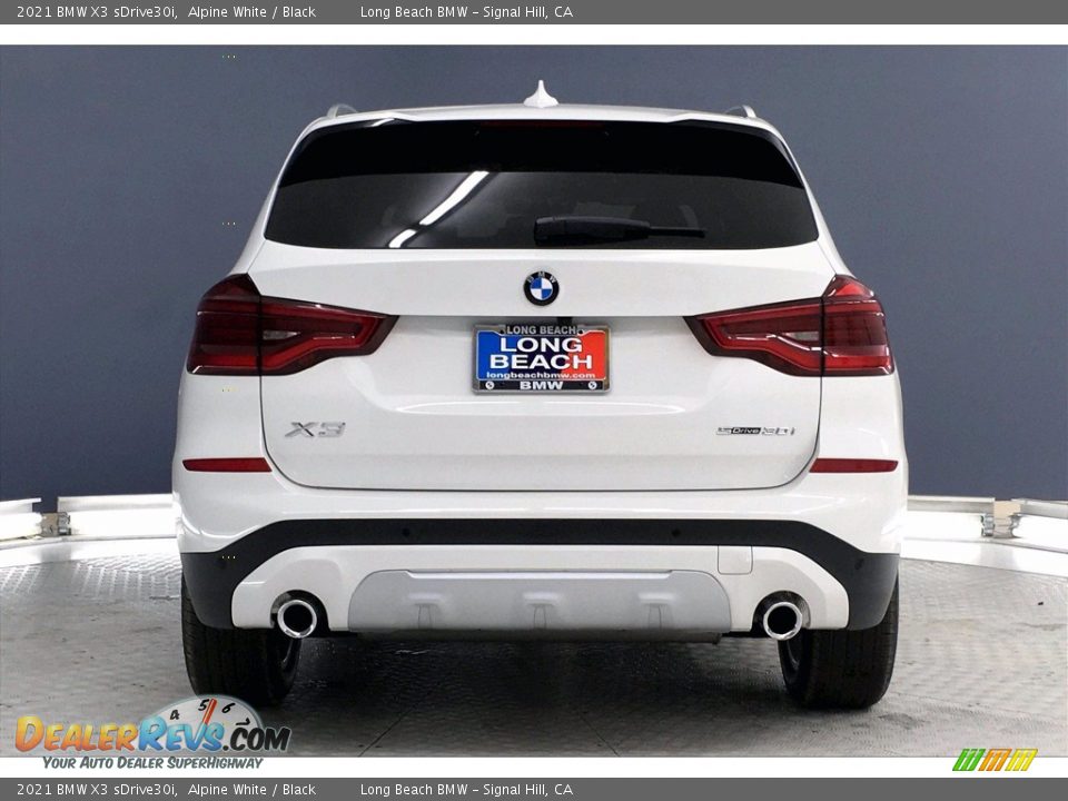 2021 BMW X3 sDrive30i Alpine White / Black Photo #4