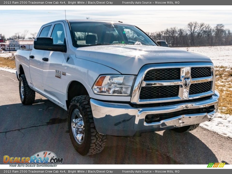 2013 Ram 2500 Tradesman Crew Cab 4x4 Bright White / Black/Diesel Gray Photo #1