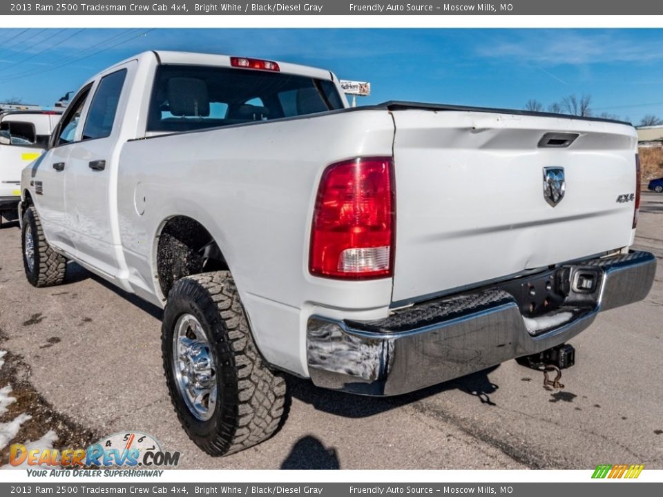 2013 Ram 2500 Tradesman Crew Cab 4x4 Bright White / Black/Diesel Gray Photo #6