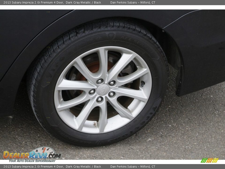 2013 Subaru Impreza 2.0i Premium 4 Door Dark Gray Metallic / Black Photo #19