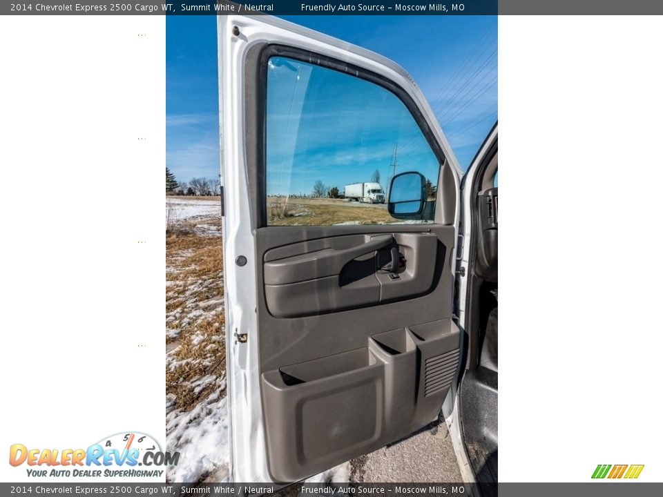 2014 Chevrolet Express 2500 Cargo WT Summit White / Neutral Photo #20
