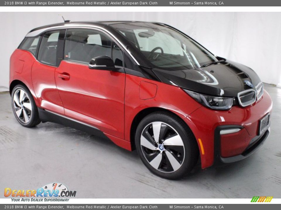 2018 BMW i3 with Range Extender Melbourne Red Metallic / Atelier European Dark Cloth Photo #1