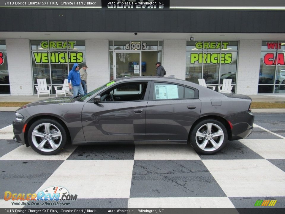 2018 Dodge Charger SXT Plus Granite Pearl / Black Photo #1