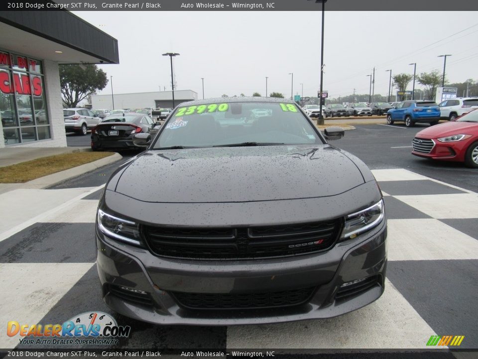 2018 Dodge Charger SXT Plus Granite Pearl / Black Photo #2