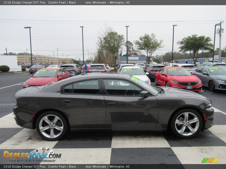2018 Dodge Charger SXT Plus Granite Pearl / Black Photo #3