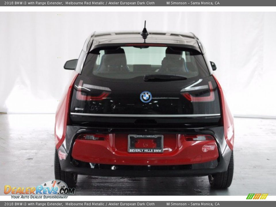 2018 BMW i3 with Range Extender Melbourne Red Metallic / Atelier European Dark Cloth Photo #4