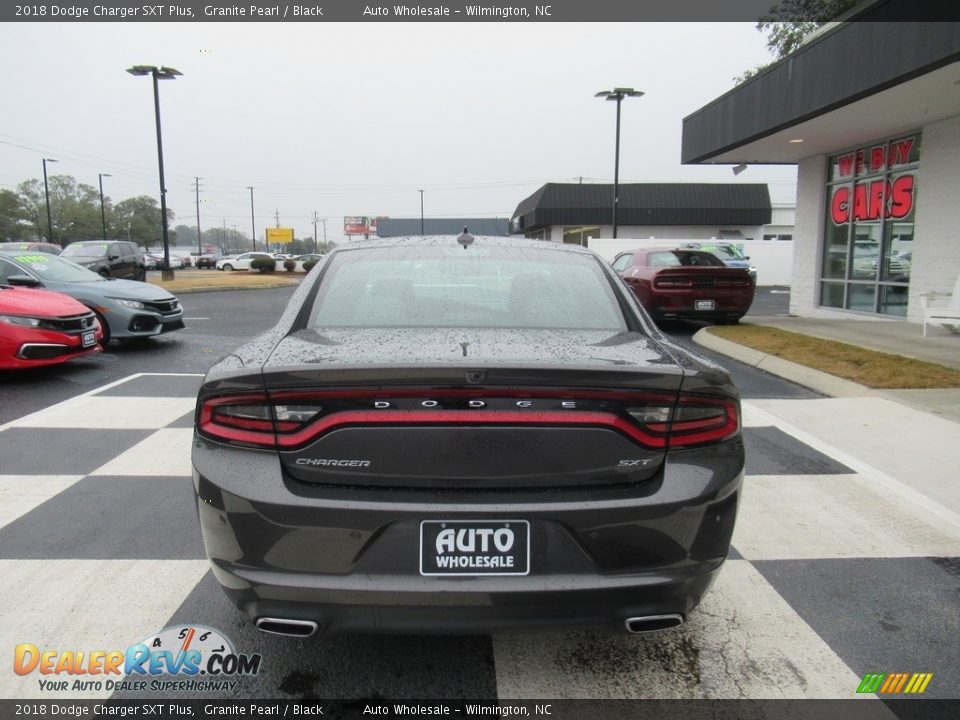 2018 Dodge Charger SXT Plus Granite Pearl / Black Photo #4