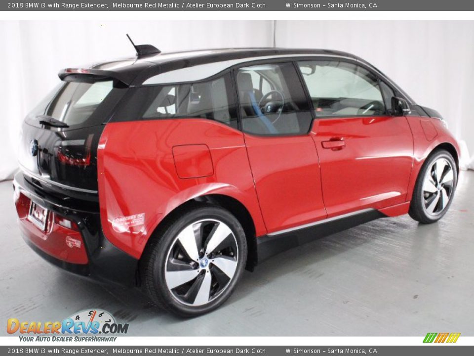 2018 BMW i3 with Range Extender Melbourne Red Metallic / Atelier European Dark Cloth Photo #5