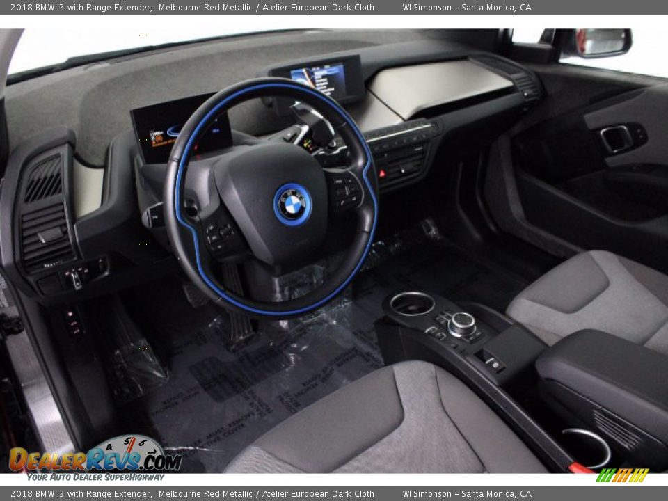 2018 BMW i3 with Range Extender Melbourne Red Metallic / Atelier European Dark Cloth Photo #7