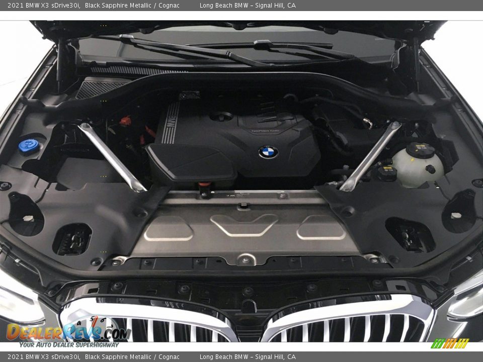 2021 BMW X3 sDrive30i Black Sapphire Metallic / Cognac Photo #10