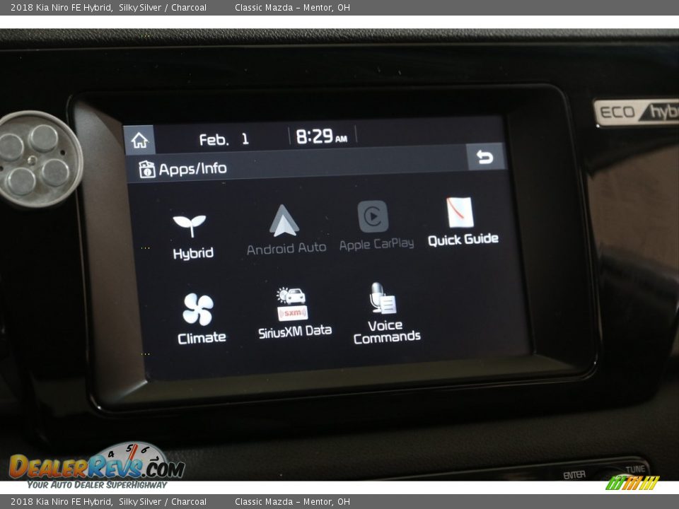 2018 Kia Niro FE Hybrid Silky Silver / Charcoal Photo #13