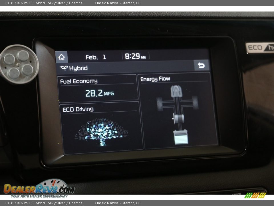 2018 Kia Niro FE Hybrid Silky Silver / Charcoal Photo #14
