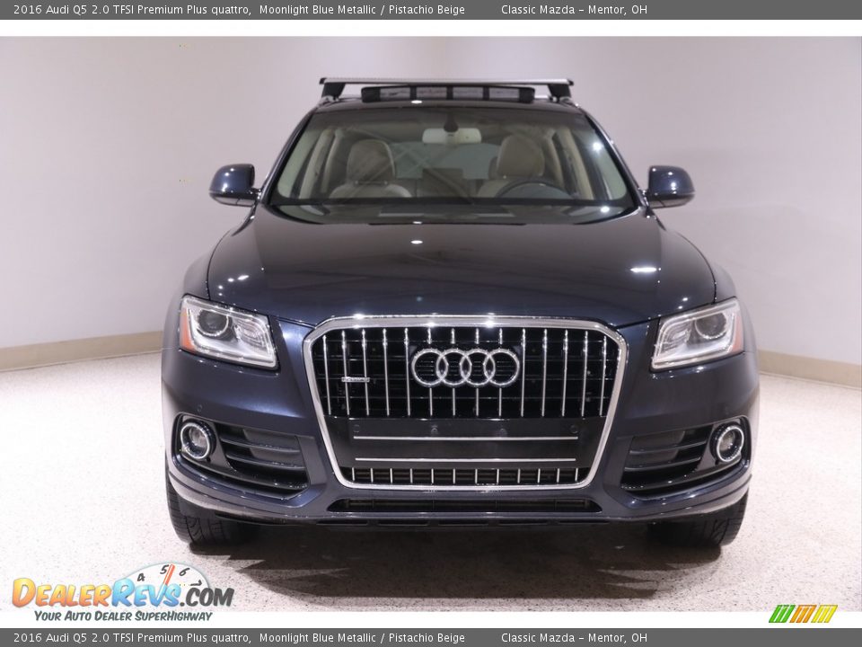 2016 Audi Q5 2.0 TFSI Premium Plus quattro Moonlight Blue Metallic / Pistachio Beige Photo #2