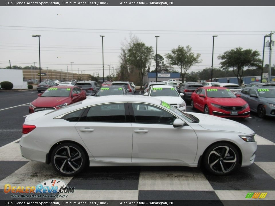 2019 Honda Accord Sport Sedan Platinum White Pearl / Black Photo #3