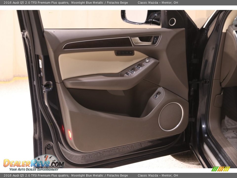 2016 Audi Q5 2.0 TFSI Premium Plus quattro Moonlight Blue Metallic / Pistachio Beige Photo #4