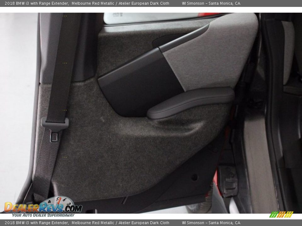 2018 BMW i3 with Range Extender Melbourne Red Metallic / Atelier European Dark Cloth Photo #30