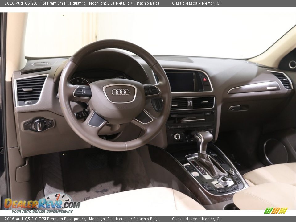 2016 Audi Q5 2.0 TFSI Premium Plus quattro Moonlight Blue Metallic / Pistachio Beige Photo #6