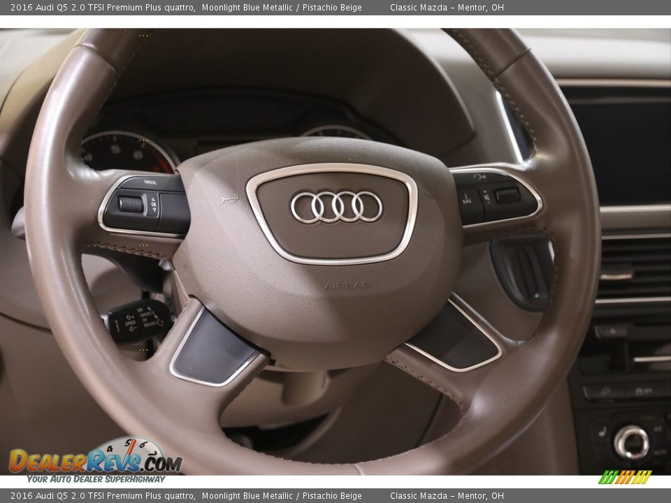2016 Audi Q5 2.0 TFSI Premium Plus quattro Moonlight Blue Metallic / Pistachio Beige Photo #7