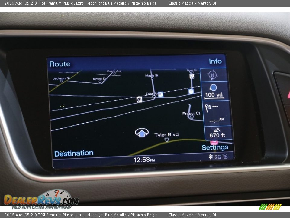2016 Audi Q5 2.0 TFSI Premium Plus quattro Moonlight Blue Metallic / Pistachio Beige Photo #10