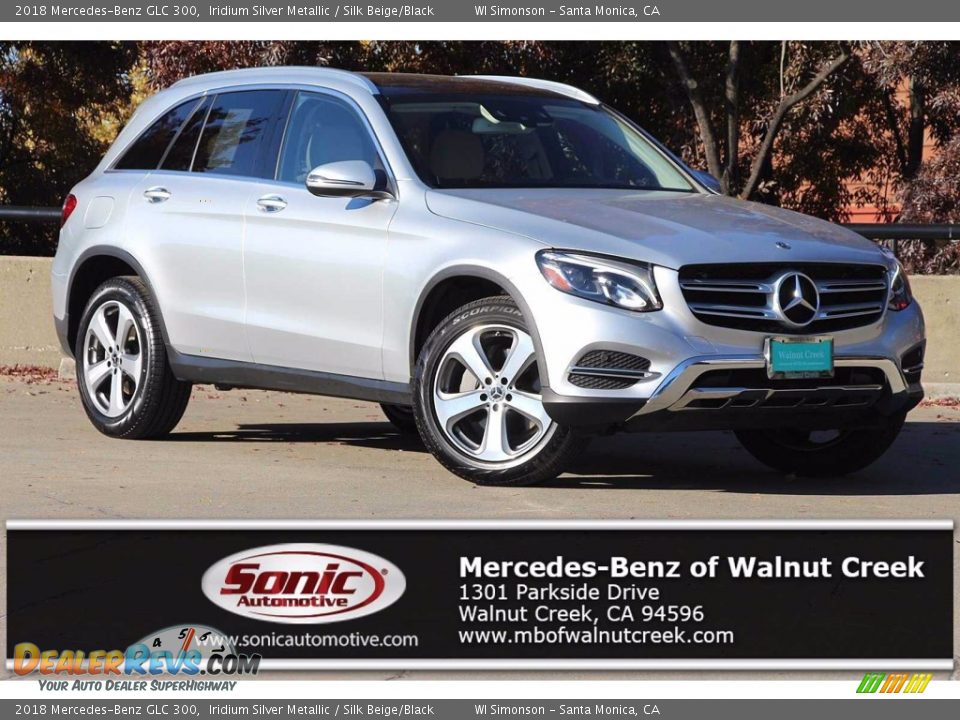 2018 Mercedes-Benz GLC 300 Iridium Silver Metallic / Silk Beige/Black Photo #1