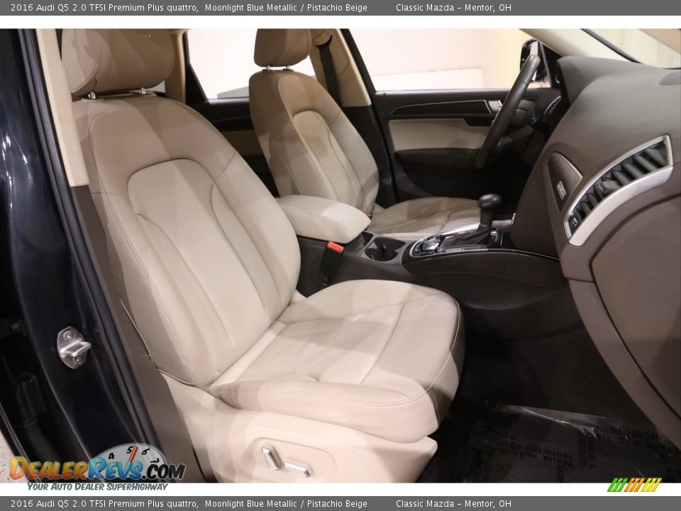 2016 Audi Q5 2.0 TFSI Premium Plus quattro Moonlight Blue Metallic / Pistachio Beige Photo #17