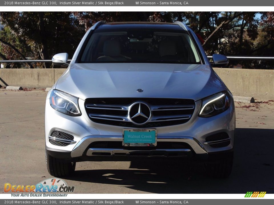 2018 Mercedes-Benz GLC 300 Iridium Silver Metallic / Silk Beige/Black Photo #3