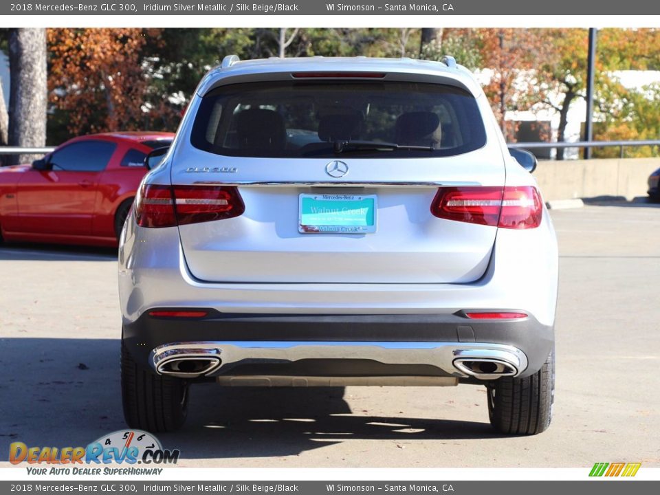 2018 Mercedes-Benz GLC 300 Iridium Silver Metallic / Silk Beige/Black Photo #6