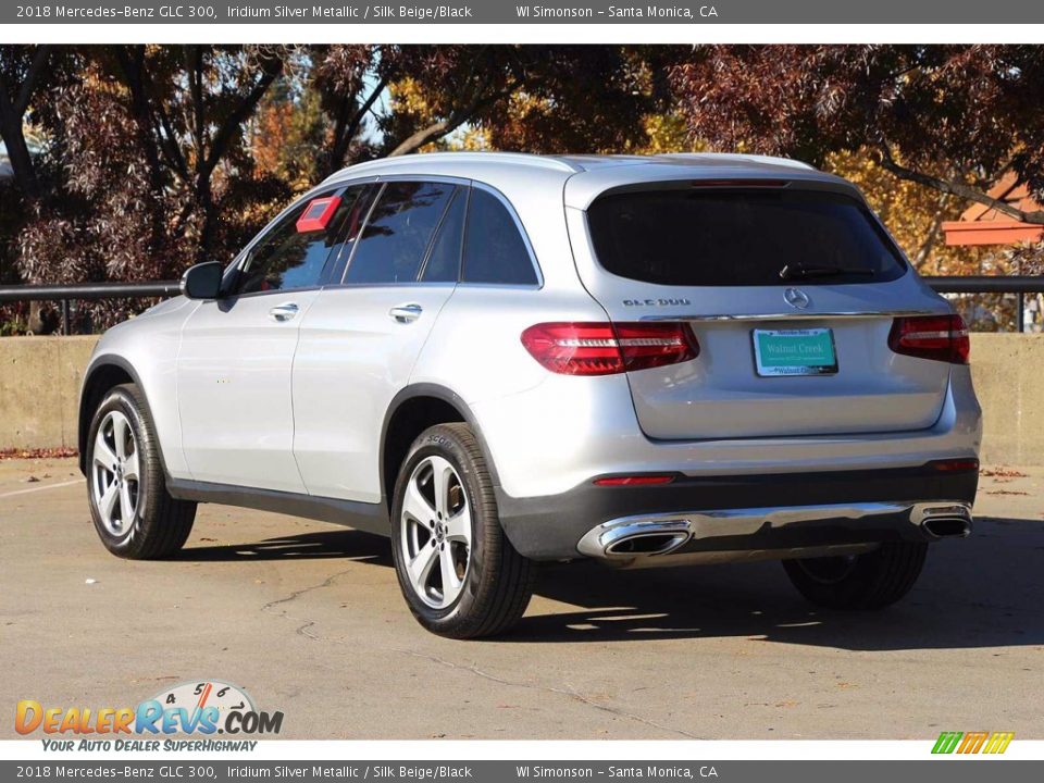 2018 Mercedes-Benz GLC 300 Iridium Silver Metallic / Silk Beige/Black Photo #8