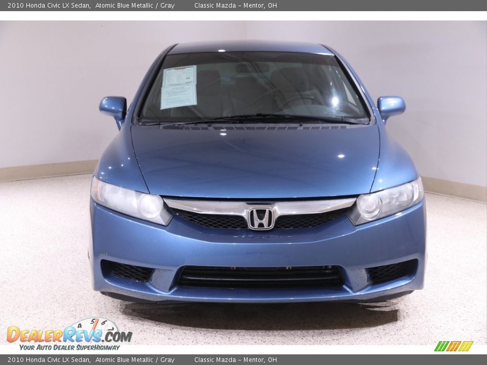 2010 Honda Civic LX Sedan Atomic Blue Metallic / Gray Photo #2