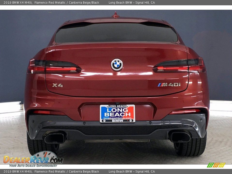 2019 BMW X4 M40i Flamenco Red Metallic / Canberra Beige/Black Photo #3