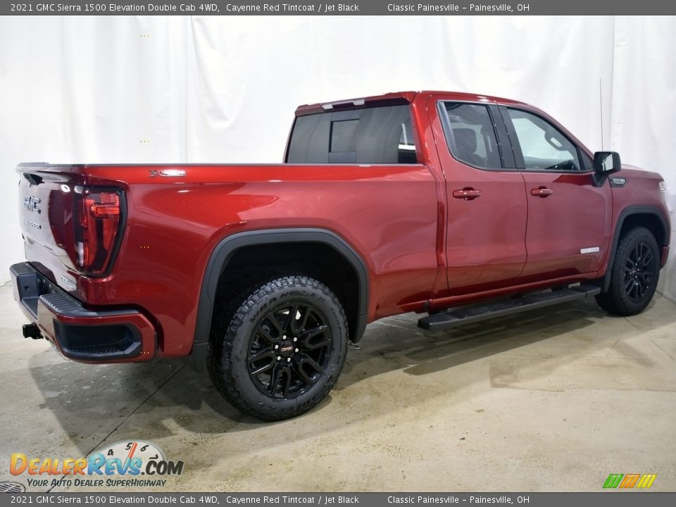 2021 GMC Sierra 1500 Elevation Double Cab 4WD Cayenne Red Tintcoat / Jet Black Photo #2