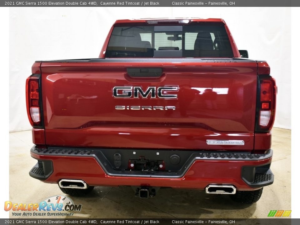 2021 GMC Sierra 1500 Elevation Double Cab 4WD Cayenne Red Tintcoat / Jet Black Photo #3