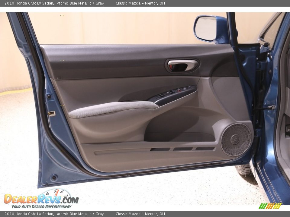 2010 Honda Civic LX Sedan Atomic Blue Metallic / Gray Photo #4