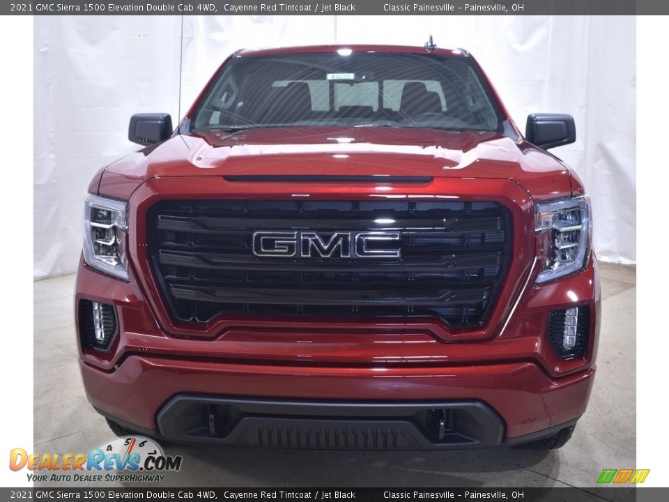 2021 GMC Sierra 1500 Elevation Double Cab 4WD Cayenne Red Tintcoat / Jet Black Photo #4