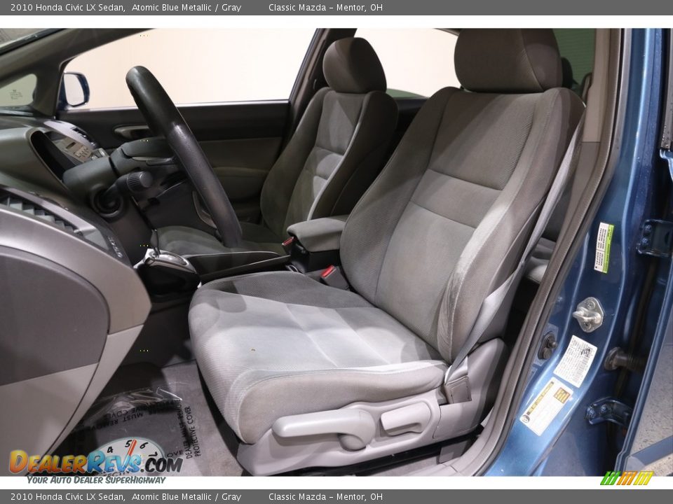 2010 Honda Civic LX Sedan Atomic Blue Metallic / Gray Photo #5