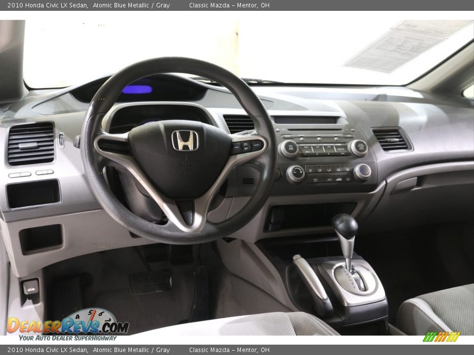 2010 Honda Civic LX Sedan Atomic Blue Metallic / Gray Photo #6