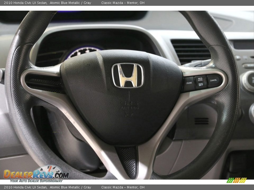 2010 Honda Civic LX Sedan Atomic Blue Metallic / Gray Photo #7